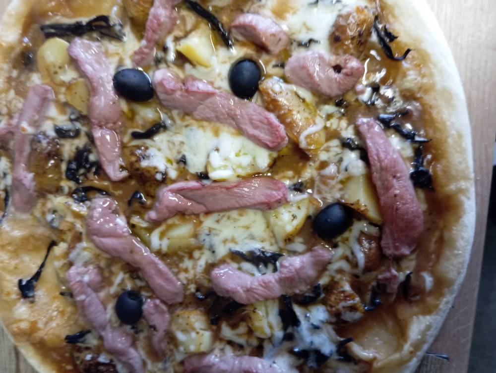 pizza après cuisson